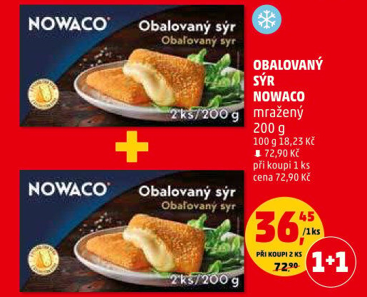 Sýr obalovaný mražený Nowaco