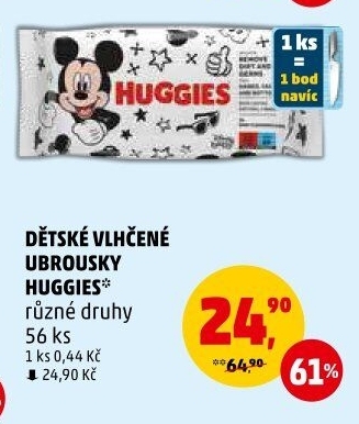 Vlhčené ubrousky dětské Huggies