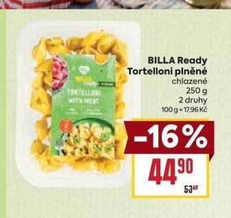 BILLA Ready Tortelloni plněné