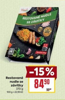 Restované nudle se závitky