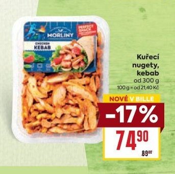 Kuřecí nugety, kebab