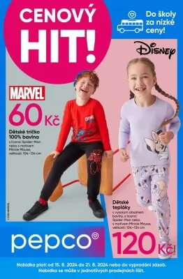 akční leták PEPCO 15.8.2024-21.8.2024