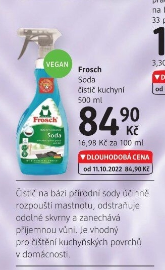 Čistič kuchyní ve spreji Soda Frosch
