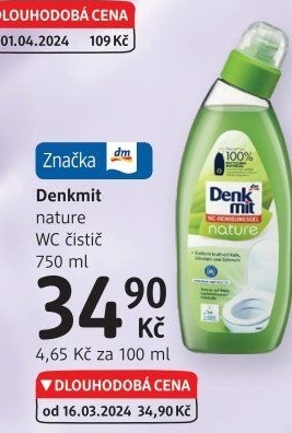 Čistič WC gelový Nature Denkmit