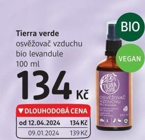 Osvěžovač vzduchu bio Tierra Verde
