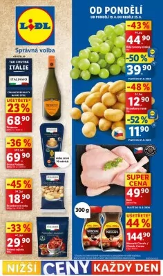 akční leták Lidl 19.8.2024-25.8.2024