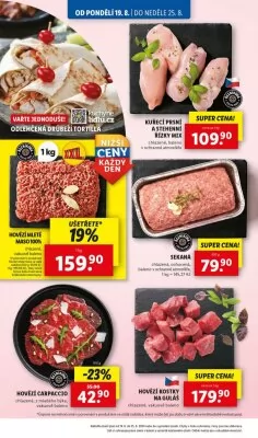 akční leták Lidl 19.8.2024-25.8.2024