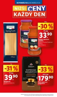 akční leták Lidl 19.8.2024-25.8.2024