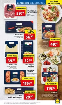akční leták Lidl 19.8.2024-25.8.2024