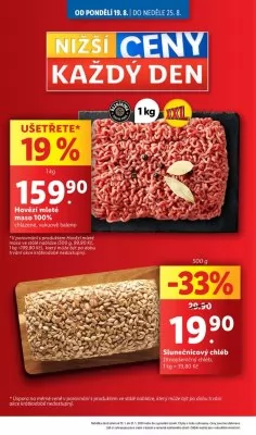akční leták Lidl 19.8.2024-25.8.2024