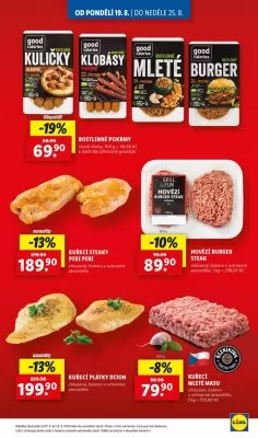 akční leták Lidl 19.8.2024-25.8.2024