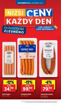 akční leták Lidl 19.8.2024-25.8.2024