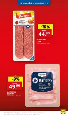 akční leták Lidl 19.8.2024-25.8.2024