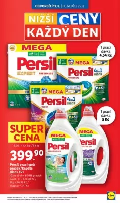 akční leták Lidl 19.8.2024-25.8.2024