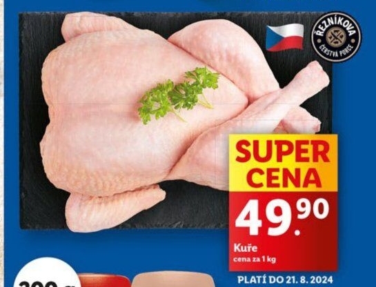 Kuře Řezníkova čerstvá porce