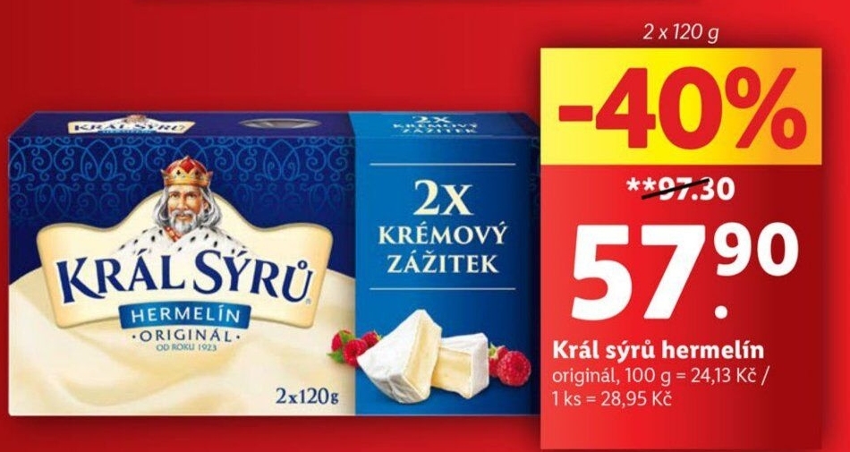 Sýr Hermelín Král sýrů