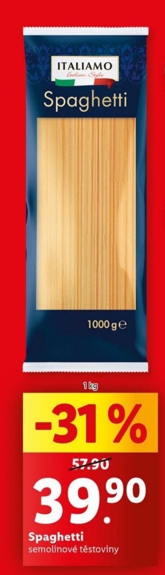 Těstoviny semolinové Italiamo