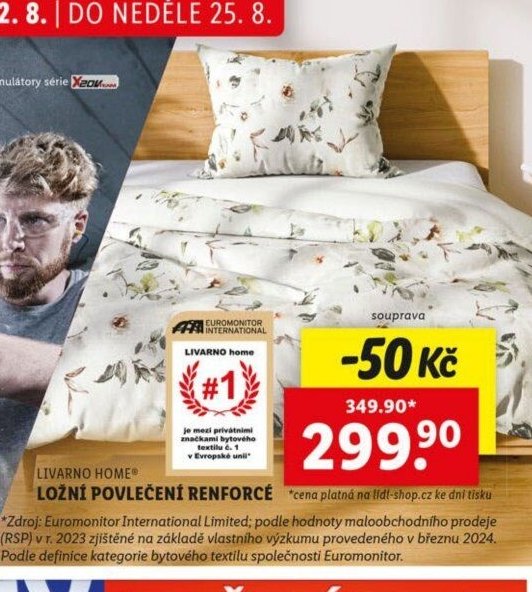LIVARNO HOME LOŽNÍ POVLEČENÍ RENFORCÉ
