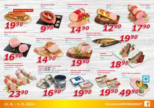 akční leták ESO MARKET 21.8.2024-1.9.2024