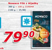 Filé z Aljašky mražené Nowaco