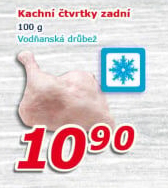 Kachní čtvrtky mražené Vodňanské kuře