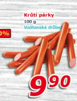 Párky krůtí Vodňanské kuře