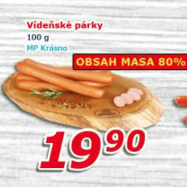 Párky vídeňské Krásno