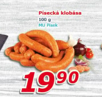 Písecká klobása Maso uzeniny Písek