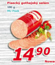 Salám Gothaj Maso uzeniny Písek