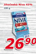 Sýr Niva Jihočeská 45% Madeta