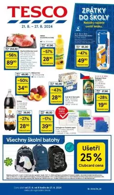 akční leták Tesco 21.8.2024-27.8.2024