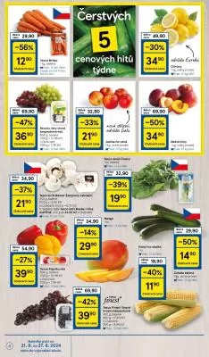 akční leták Tesco 21.8.2024-27.8.2024