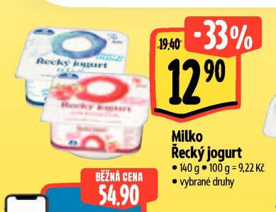 Milko Řecký jogurt