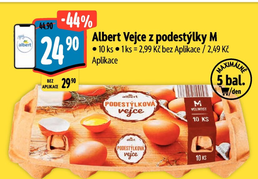 Albert Vejce z podestýlky M