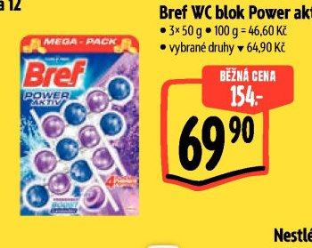 Bref WC blok Power aktiv