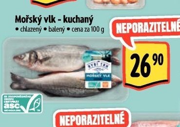 Mořský vlk - kuchaný