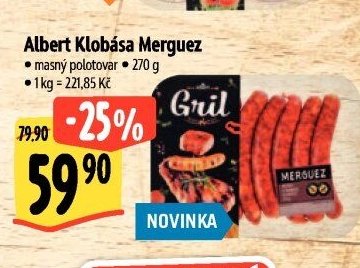 Albert Klobása Merguez