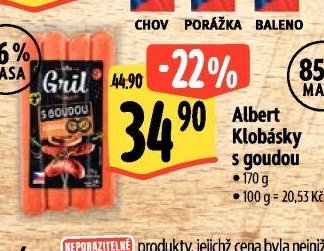 Albert Klobásky s goudou