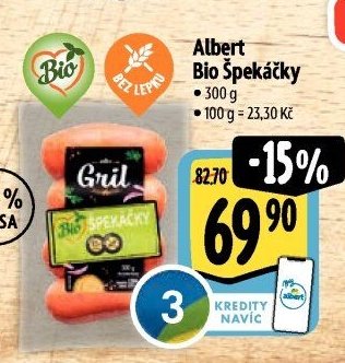 Albert Bio Špekáčky