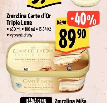 Zmrzlina Carte d'Or Triple Luxe