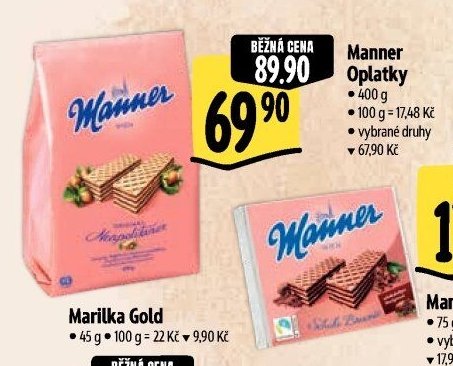 Manner Oplatky