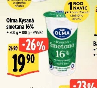 Olma Kysaná smetana 16%
