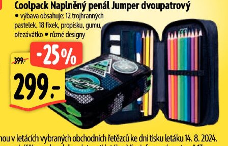 Coolpack Naplněný penál Jumper dvoupatrový