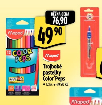 Maped Trojboké pastelky Color'Peps