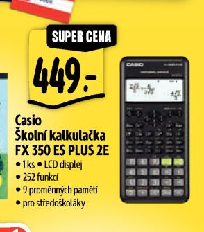 Casio Školní kalkulačka FX 350 ES PLUS 2E