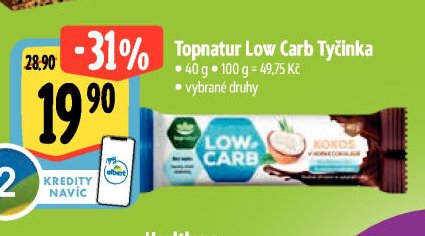 Topnatur Low Carb Tyčinka