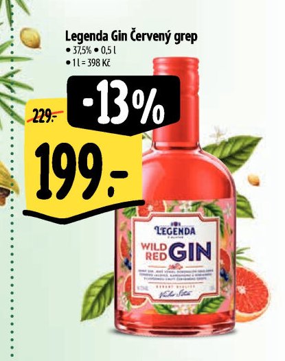 Legenda Gin Červený grep