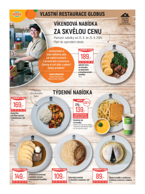 akční leták Globus 21.8.2024-27.8.2024