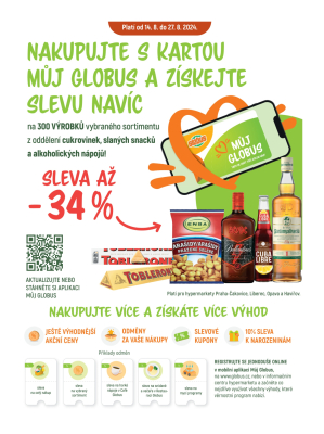 akční leták Globus 21.8.2024-27.8.2024