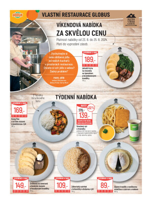 akční leták Globus 21.8.2024-27.8.2024